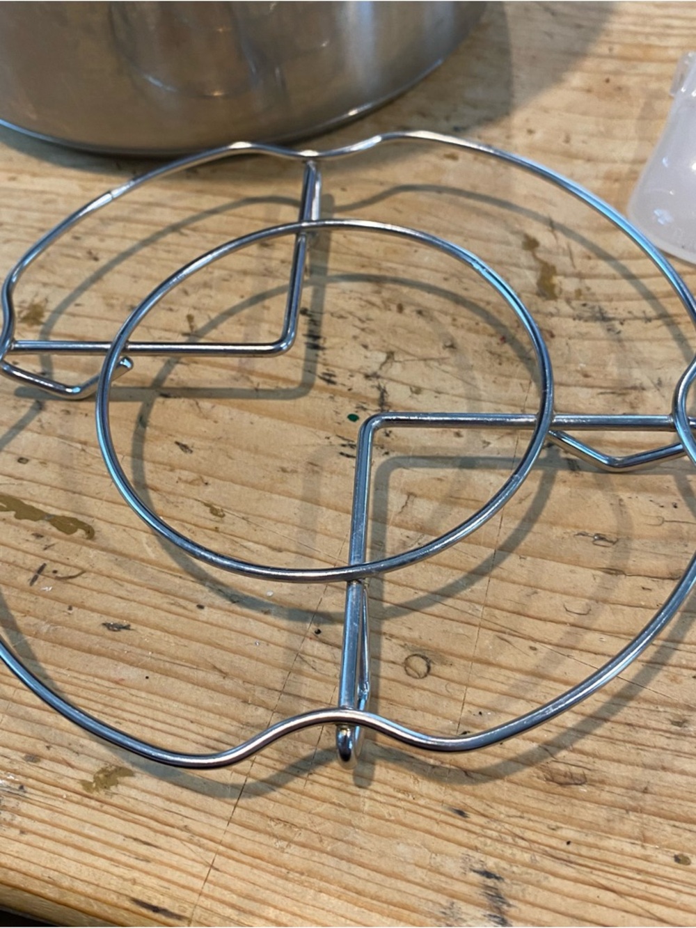 Instant Pot Duo Mini V3 Pressure Cooker Inner Pot Replacement Part w/ Rack & Cup - Picture 6 of 7